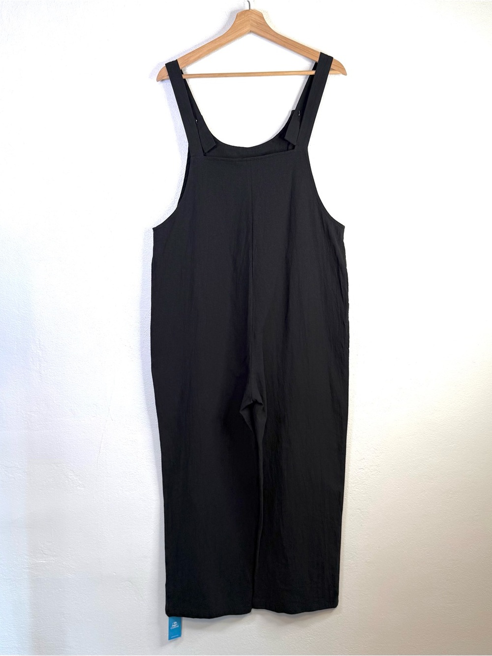 Cupshe Women's Raven Tapered Pinafore Jumpsuit Overalls in Black Size Medium - Picture 10 of 16